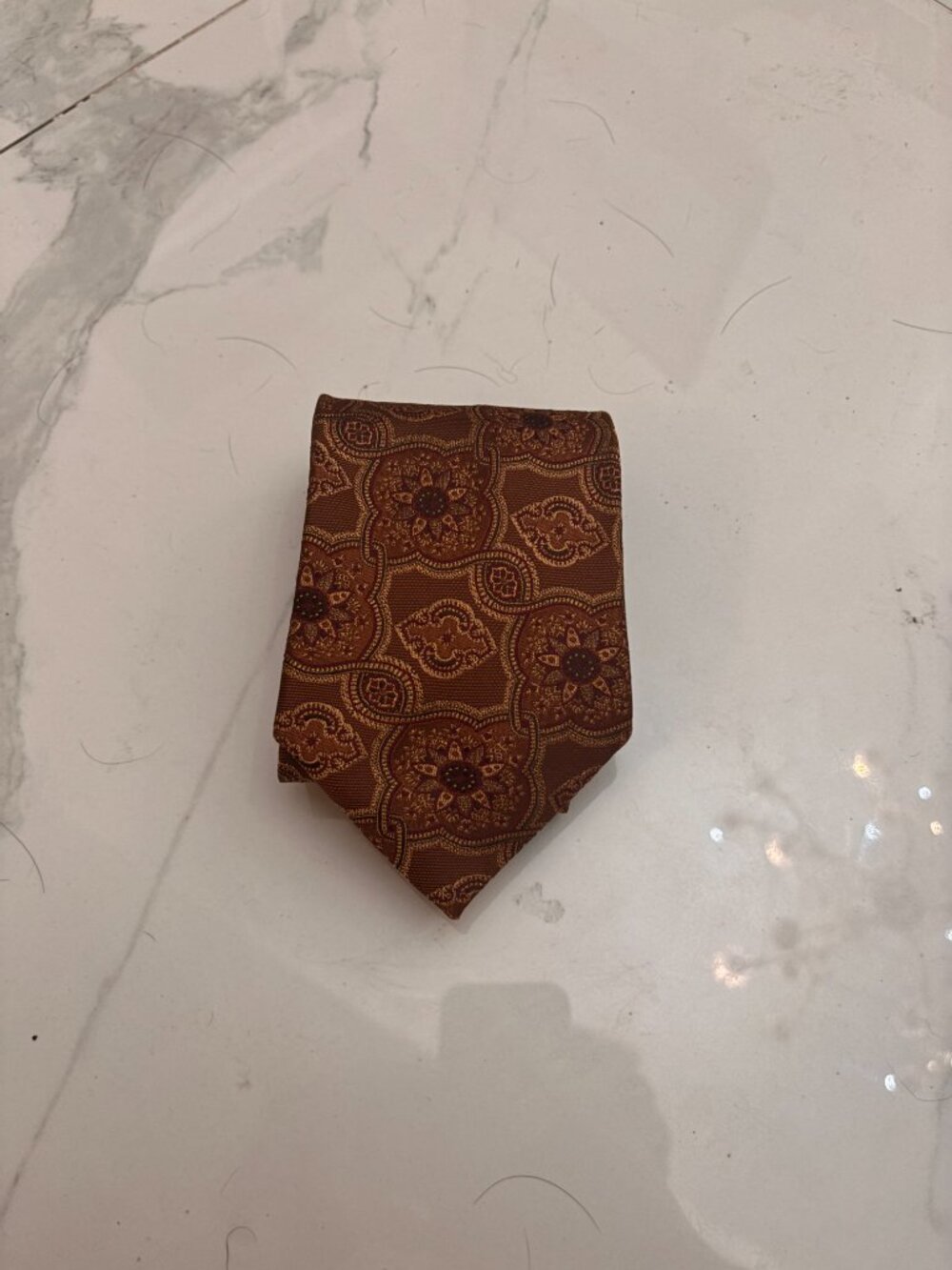 OXXFORD CLOTHES Tie (Gold/Black, Silk)